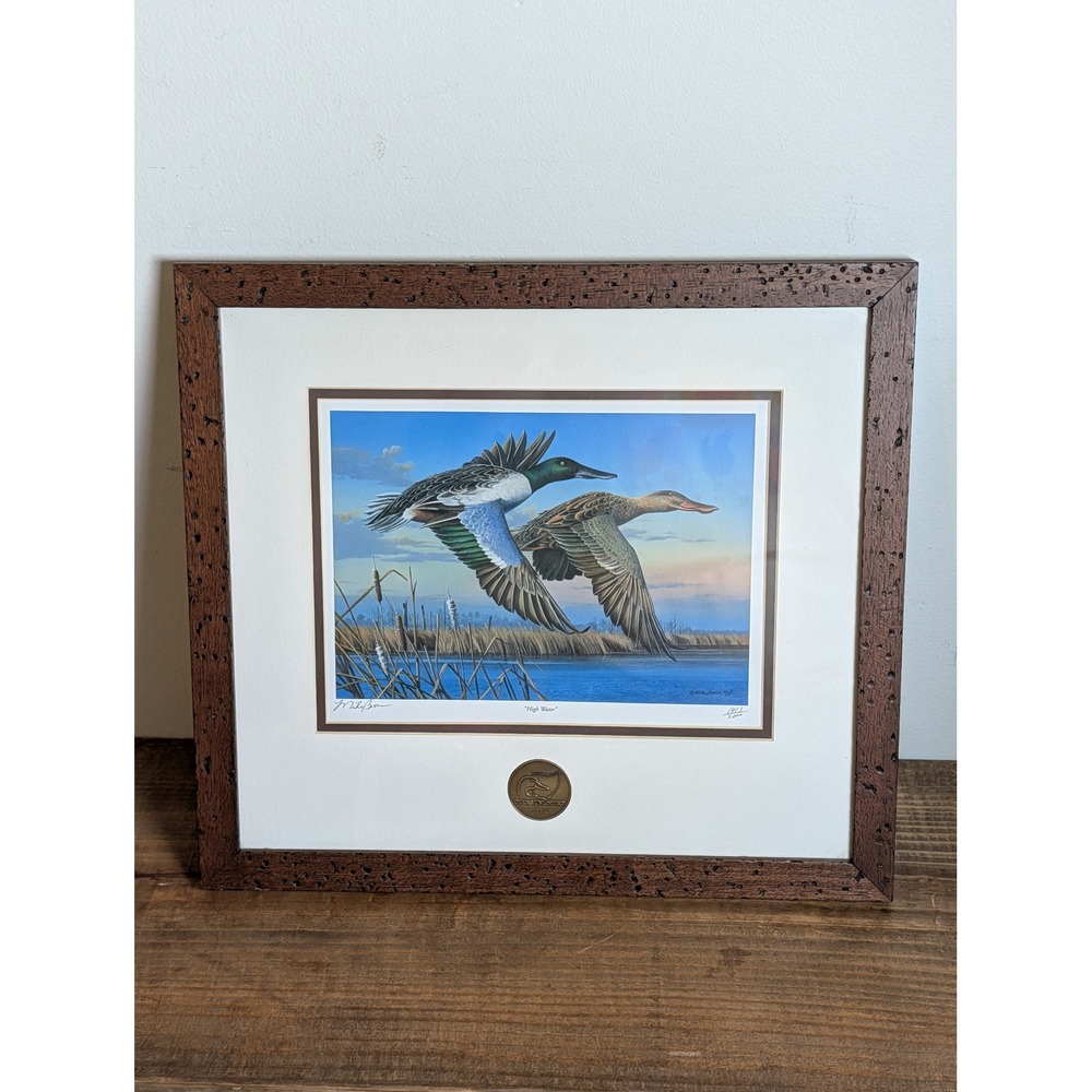 Ducks Unlimited 2014 Ohio Sponsor Print High Water Mike Brown Signed 1413/2000